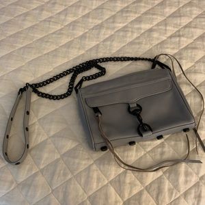 Rebecca Minkoff Gray & Black Crossbody Bag.